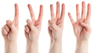Counting Fingers 1-4