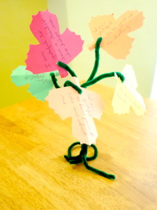 Thanksgiving Tree with pipe cleaners