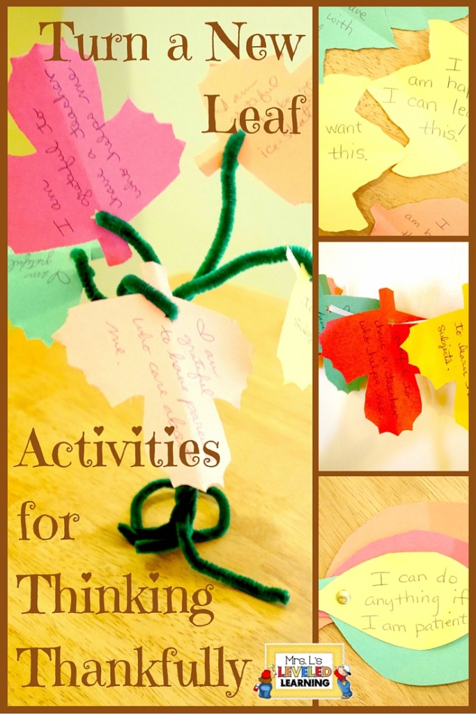 Turn a New Leaf - Activities for Thinking Thankfully
