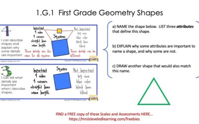 Differentiate First Grade Geometry with Proficiency Scales