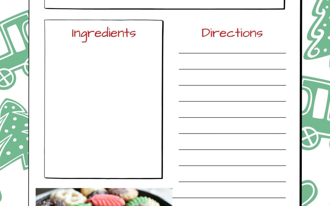 Fun Non-Fiction Writing Activity with Holiday Recipes!