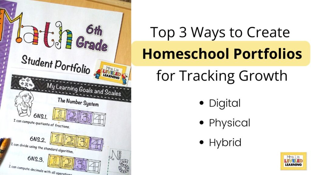 The top 3 ways to create homeschool portfolios for tracking growth are: digital, physical, and hybrid portfolios.