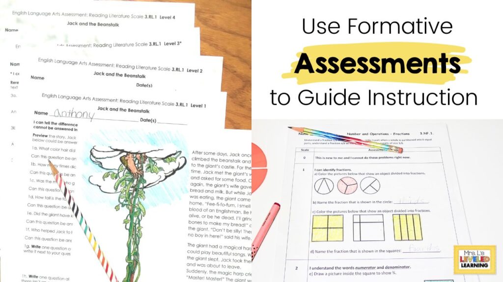 third grade standards based assessments for math & era